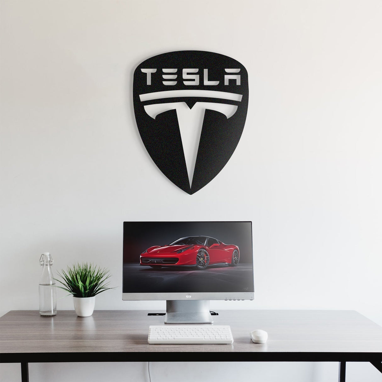 Tesla Metal Car Emblem - EC1102